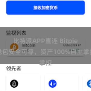 比特派APP直连 Bitpie钱包安全可靠，资产100%自主掌控