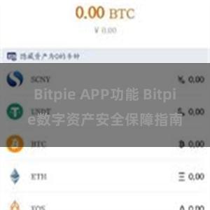 Bitpie APP功能 Bitpie数字资产安全保障指南