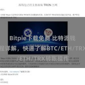 Bitpie下载免费 比特派钱包转账教程详解，快速了解BTC/ETH/TRX转账操作