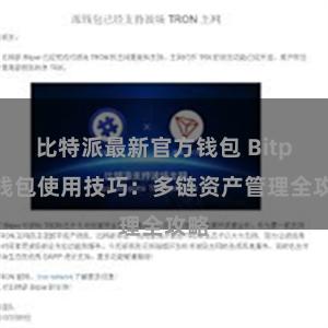 比特派最新官方钱包 Bitpie钱包使用技巧：多链资产管理全攻略