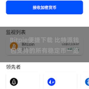 Bitpie便捷下载 比特派钱包支持的所有稳定币一览